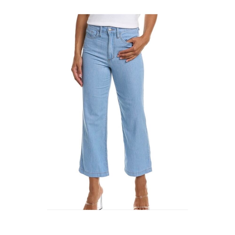 Joes Jeans Womens Size 26 Light Wash Cropped High-Rise Faithe Wide Leg